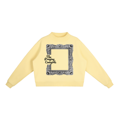Essential Fleece Mock-Neck Crew Sweatshirt