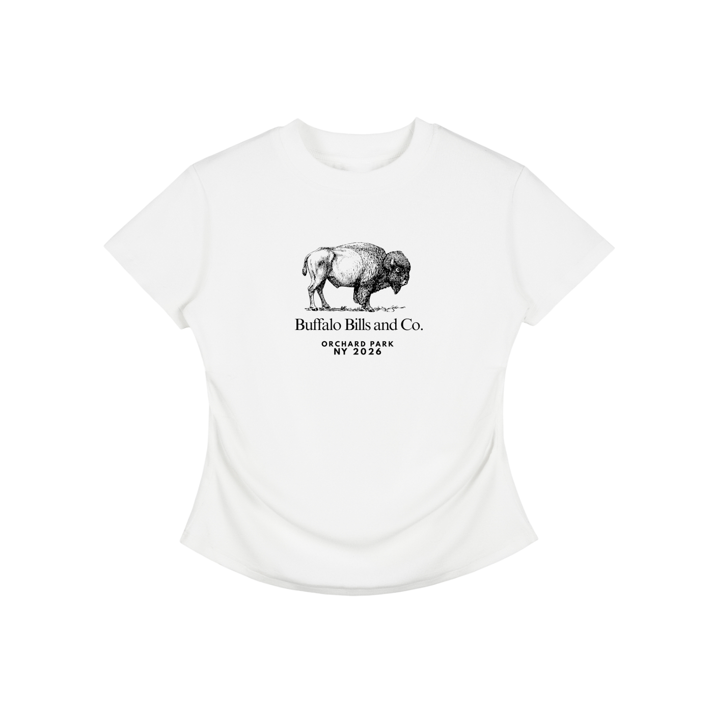 Vintage Washed Bodycon Cotton T-Shirt