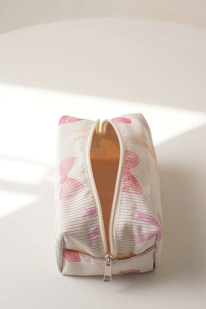 Bows Cosmetic Makeup Pouch