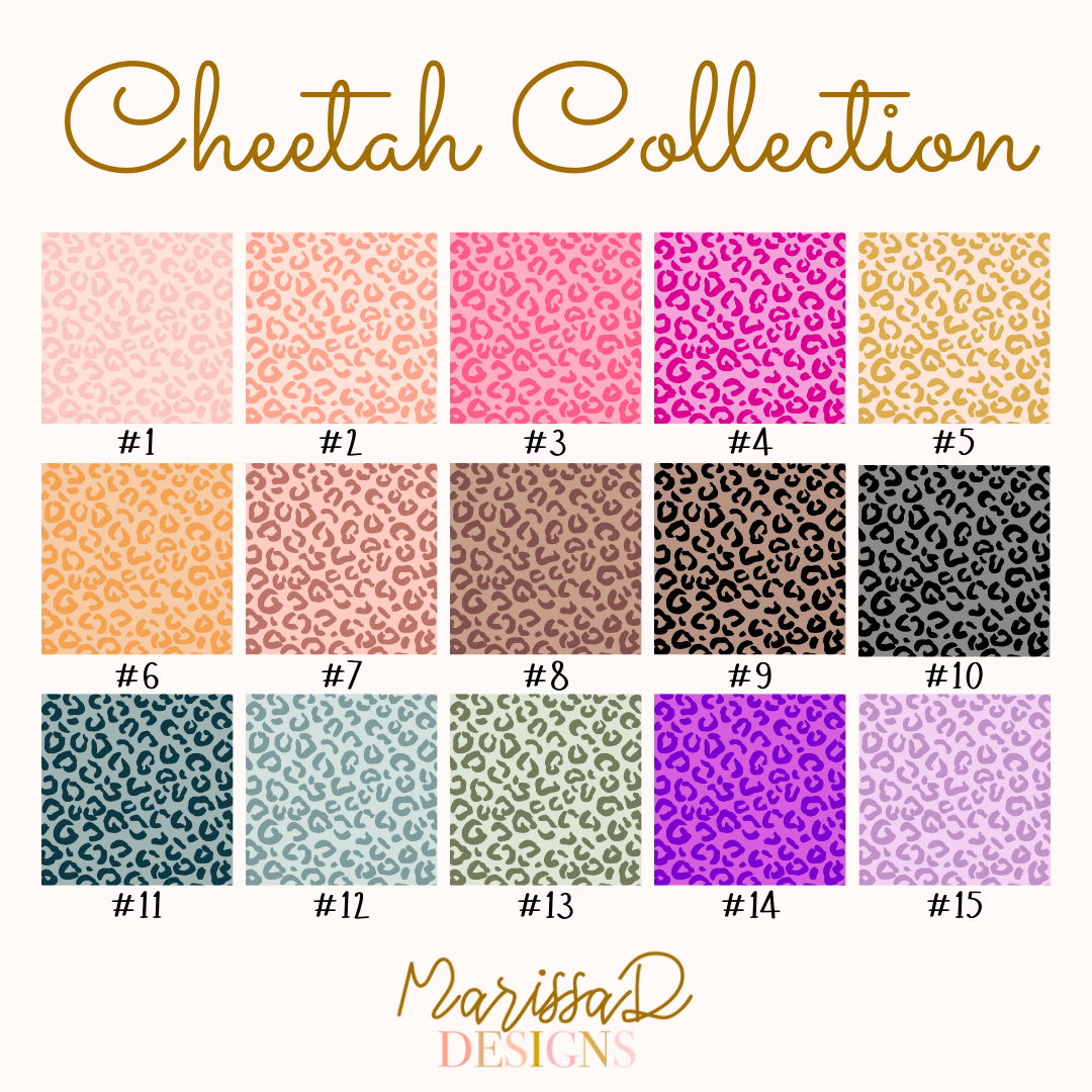 Cheetah Car Coasters - Cute Trendy Neoprene Cup Holder