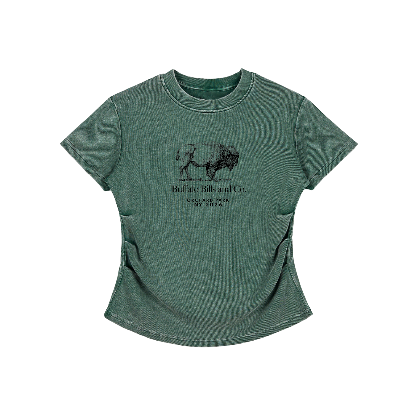 Vintage Washed Bodycon Cotton T-Shirt