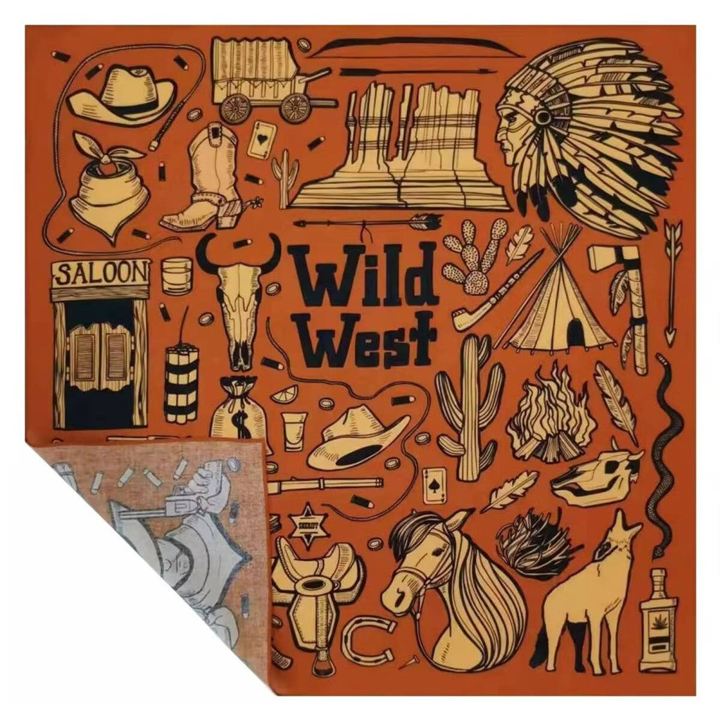 Wild West Vintage Western Cowboy Bandana Motorcycle scarf