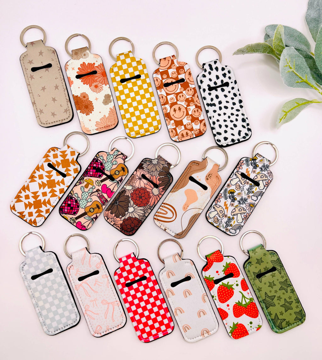 Chapstick Holder Keychain | Trendy Accessory