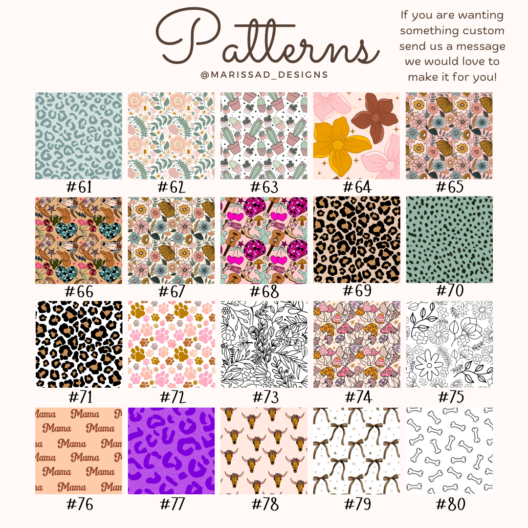 Phone Wallet Card Holder | Trendy Patterns | Floral