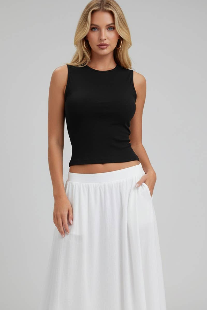 Mock Tie Back Top