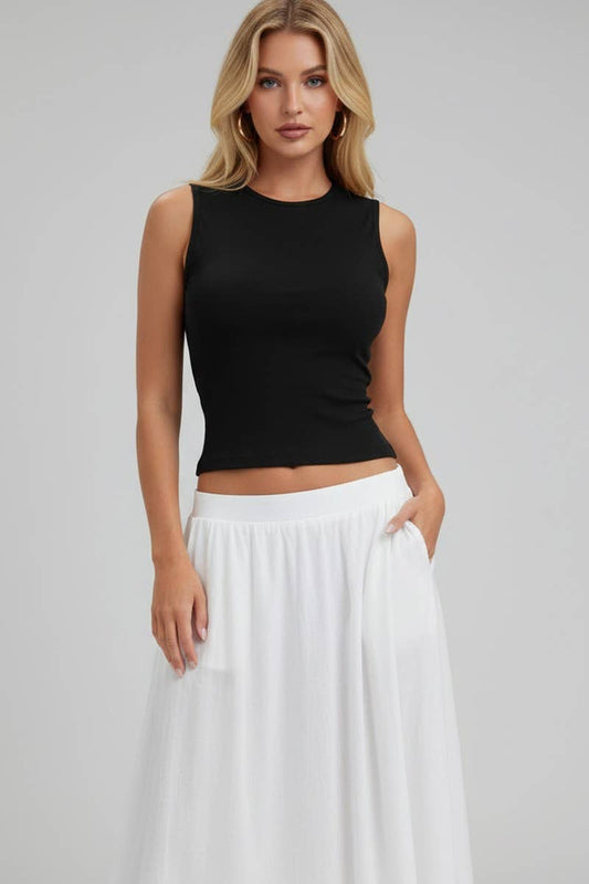 Mock Tie Back Top