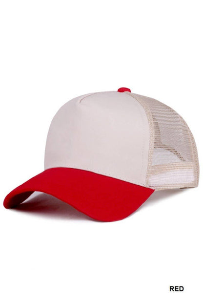 Colorblock Classic Mesh Back Trucker Cap