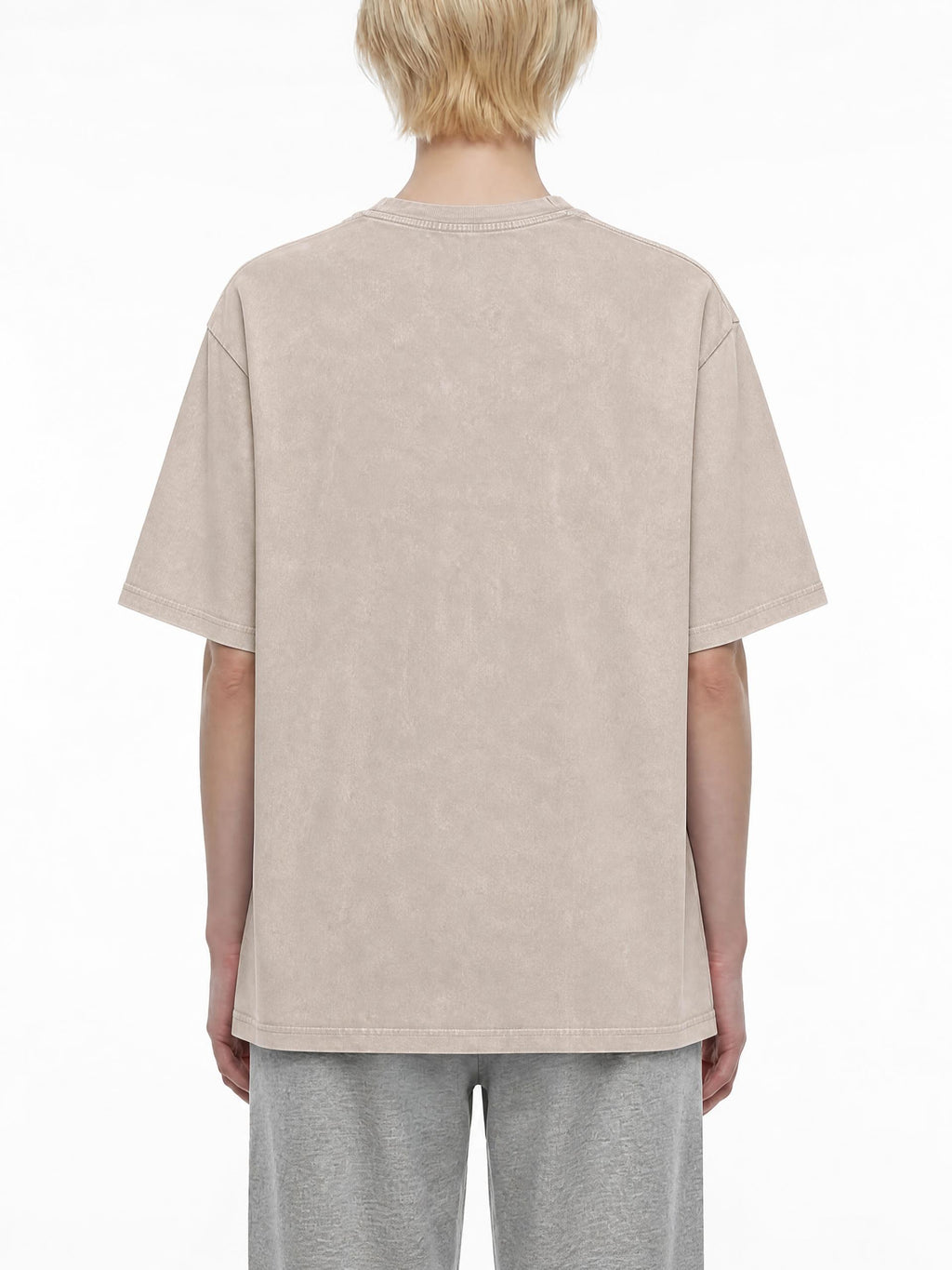Snow Washed Oversized Cotton T-Shirt